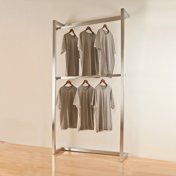 Wall Mounted Clothes Hanger Rack Stainless Steel Wall Mounted Cloth