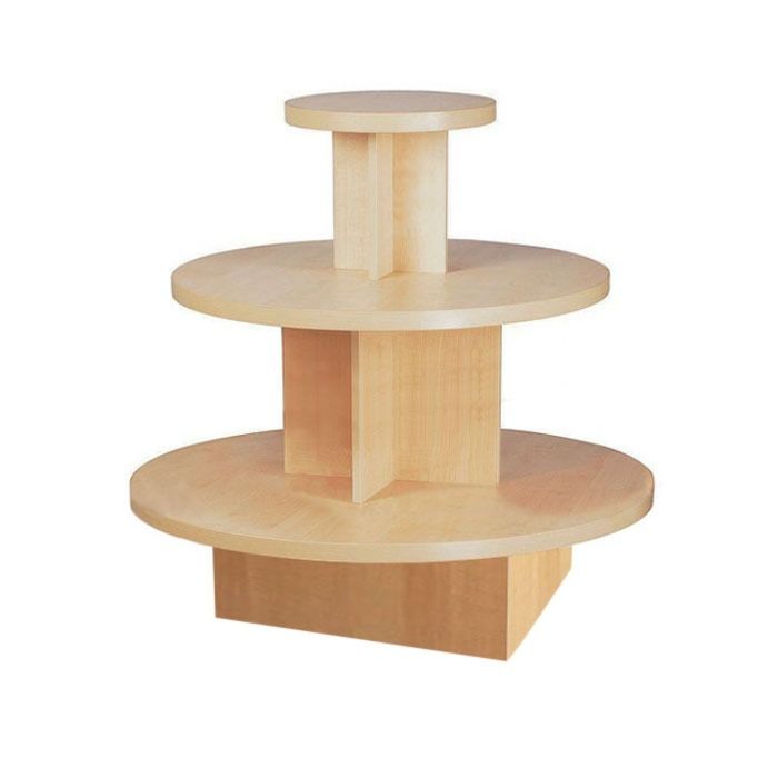 Round Display Table With 3 Tiers Subastral, Round Tiered Display Stand