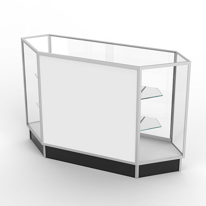 Extra Vision Corner Display Case - Front Access Subastral