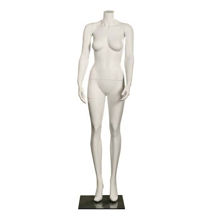 28 in H Female Headless Reclined Sitting Mannequin White Colored STW029-WT 