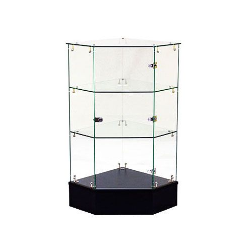 WHITE Corner Wall Glass Cabinet VM 504 TC 