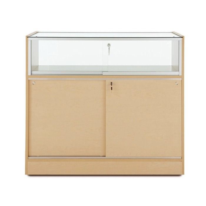 Quarter-Vision Display Case with Storage Subastral