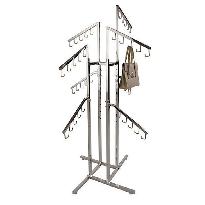 Custom Floor Standing Two Way Rails Purse Display Rack Case for Retail  Shop, Store Display Design Manufacturer Suppliers