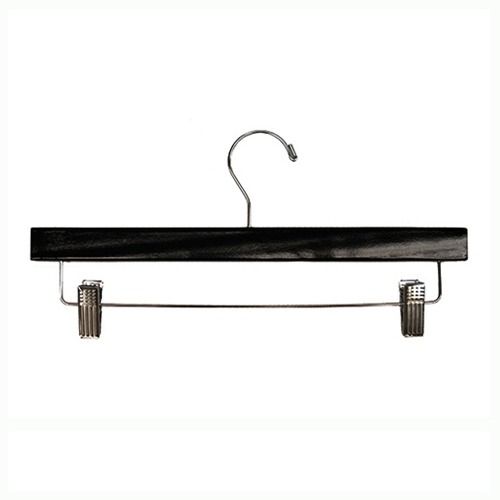 Children's Wooden Hanger with Chrome Pant Clips