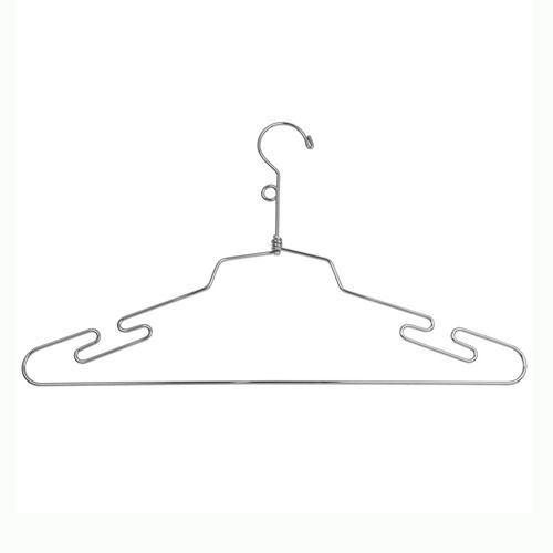 our goods Notched Plastic Hangers - White
