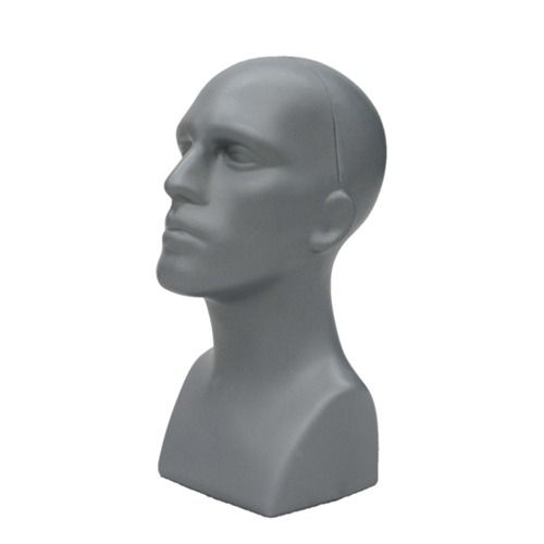 Male Display Heads: Blue Male Mannequin Head