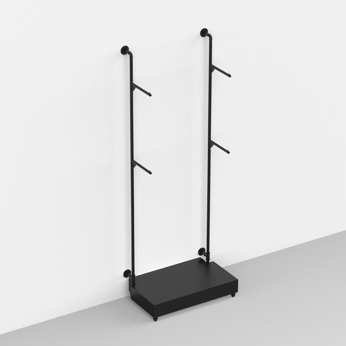 Pipe Rack Wall Mounted with 4 Faceout Rails Subastral