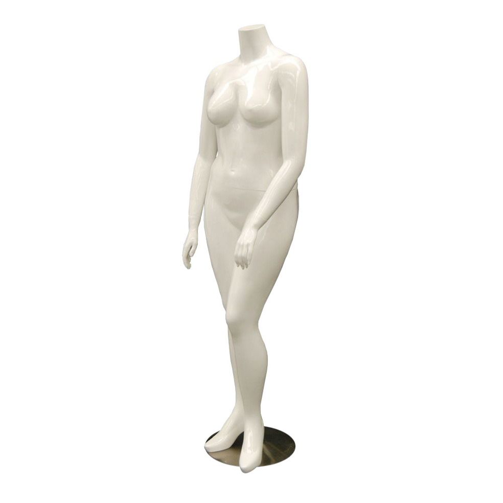 Plus Size Headless Adult Female Fleshtone Mannequin with Base 
