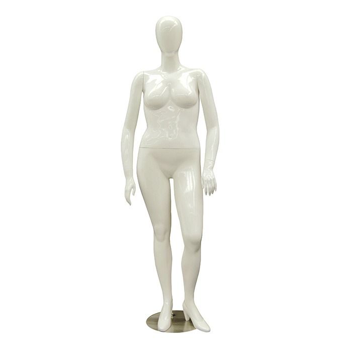New Plastic Mannequin Female Leg Forms with Glass Base & Chrome Stand 43" Height 