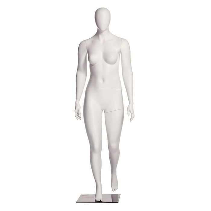 Plus Size Female Mannequin - Left Leg Forward Pose