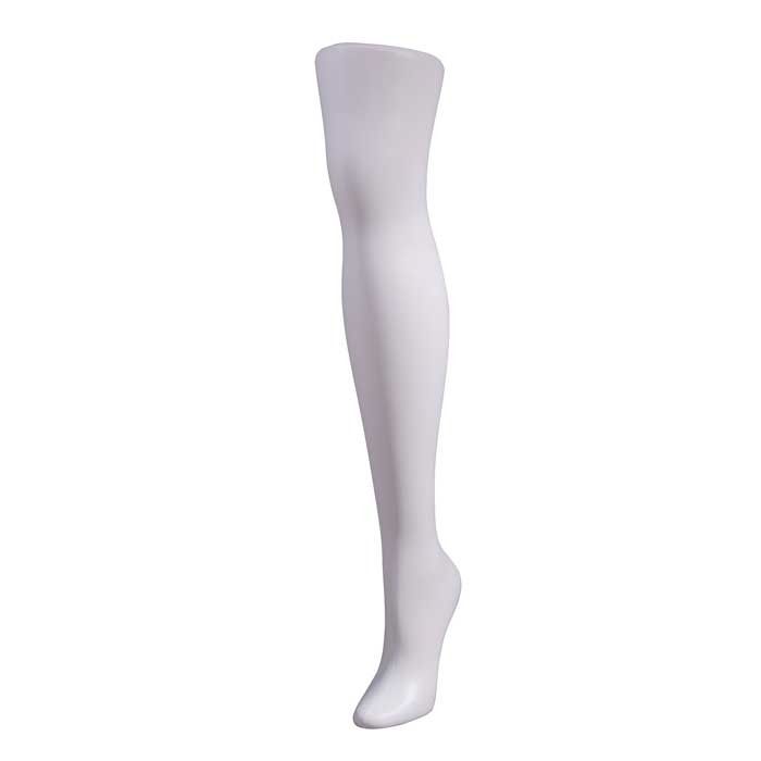 1 Female mannequin leg socks to display stockings,thigh highs --1 black leg 