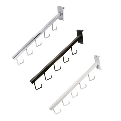 Gridwall Waterfall Hooks , Faceout Rails for Display Subastral