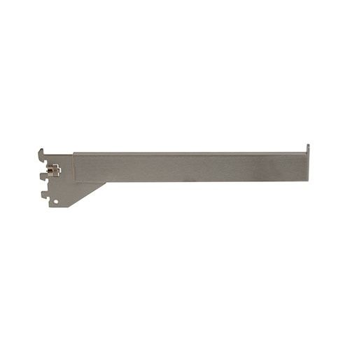12 Inch Straight Arm Faceout for Slotted Standard - Satin Chrome Finish 