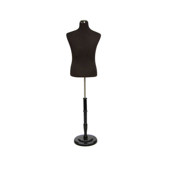 Mens Dress Form with Round Wooden Base - 01
