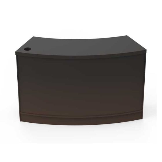 Curved Retail Sales Counter with Storage