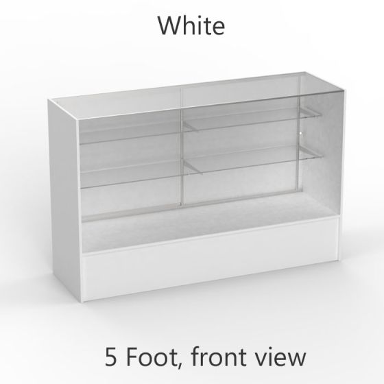 Glass Display Counter With Two Shelves Subastral