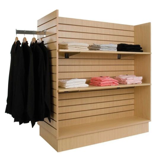 Large Slatwall H Unit Gondola, 4ft Subastral