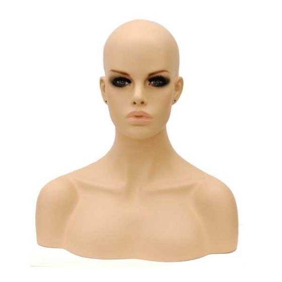Realistic Mannequin Head with Shoulders