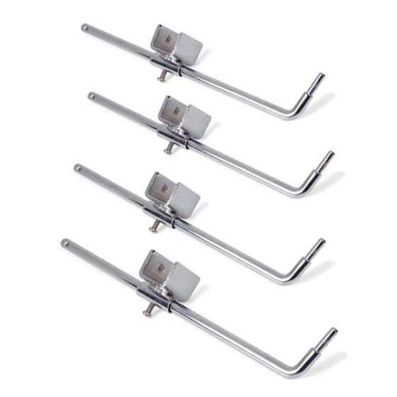 Adjustable Double Rail Round Rack Clamps Subastral